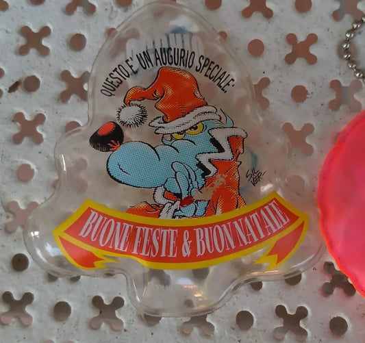 1990s Vintage Lupo Alberto di Natale Auguri