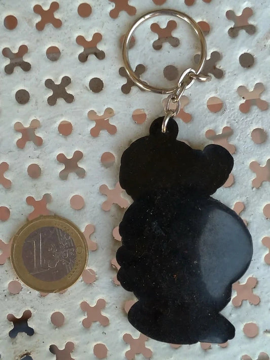 1980s Vintage K Bear Portachiavi