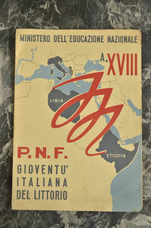 3 Pagelle Balilla Varallo 1939-1940-1941-1943-1944