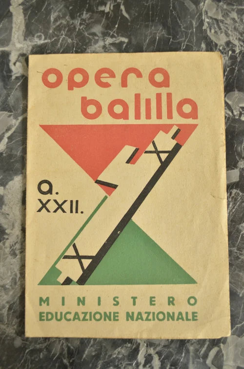 3 Balilla Varallo Report Cards 1939-1940-1941-1943-1944