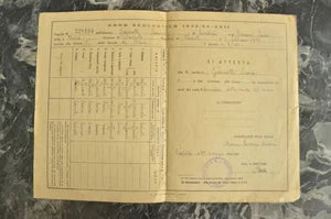 3 Balilla Varallo Report Cards 1939-1940-1941-1943-1944