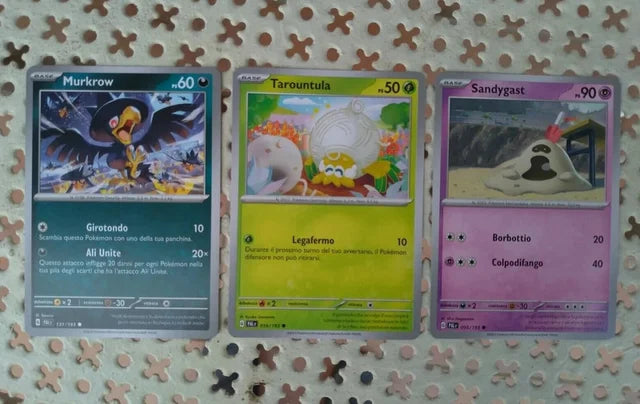 Carte Pokemon Murkrow Tarountula Sandygast