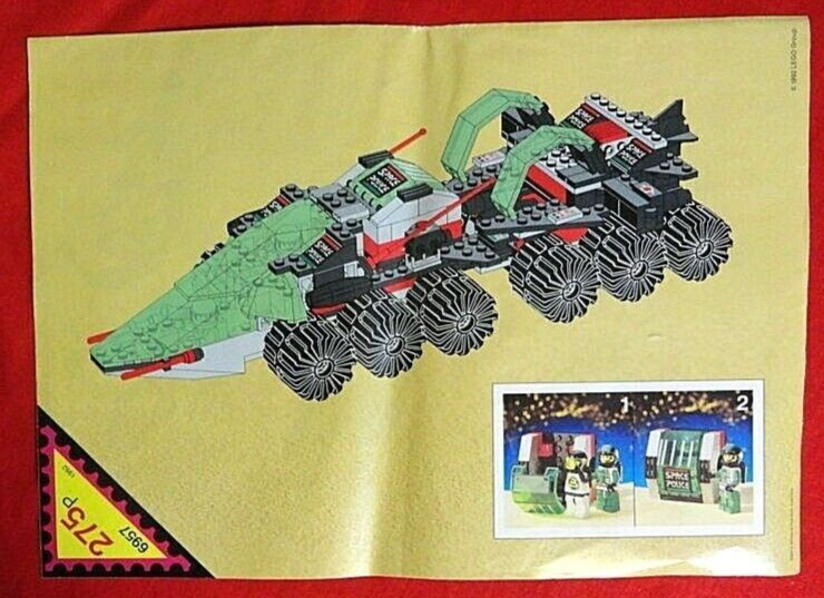 Lego 6957 Solar Snooper 1992 Space Police 100 % Completo