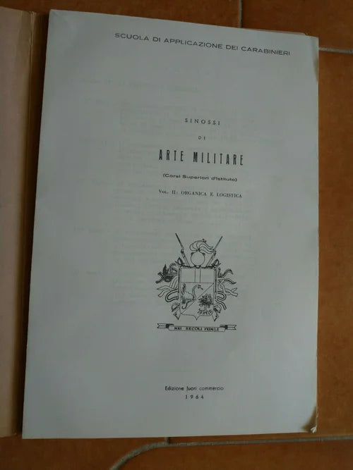 CARABINIERI SINOSSI ARTE MILITARE Scuola Addestramento Comando Generale