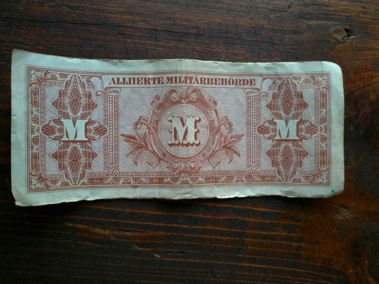 1944 ALLIIERTE MILITÄRBEHÖRDE 100 Mark Banconota WWII