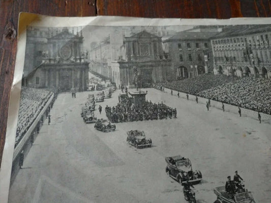 TORINO MUSSOLINI Piazza San Carlo 14 Maggio 1939 DUCE