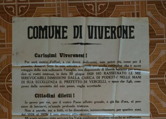 VIVERONE 21 GIUGNO 1929 DUCE MATTEOTTI