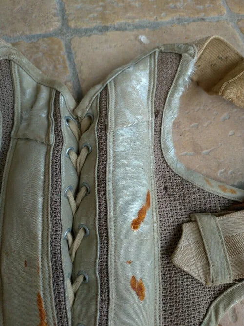 Antico Bustino Corsetto Burlesque Bianco Avorio Stringivita 1800 1900 Bustino