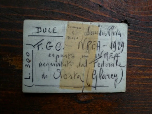 IVREA 1929 DUCE FGC MUSSOLINI Aosta GLAREY Federale Riva Fascista