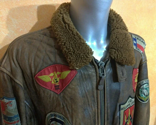 JACKET TYPE G-1 AVIREX US NAVY AIR FORCES TOP GUN