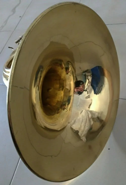 Rampone & Cazzani Milano Antico Corno Ottone Argento 3 Valvole Musica Strumento