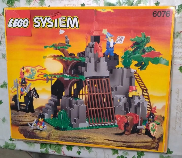 Lego 6076 Dark Dragon's Den 1993 BOX 100% Completo Poster Istruzioni Set Castle