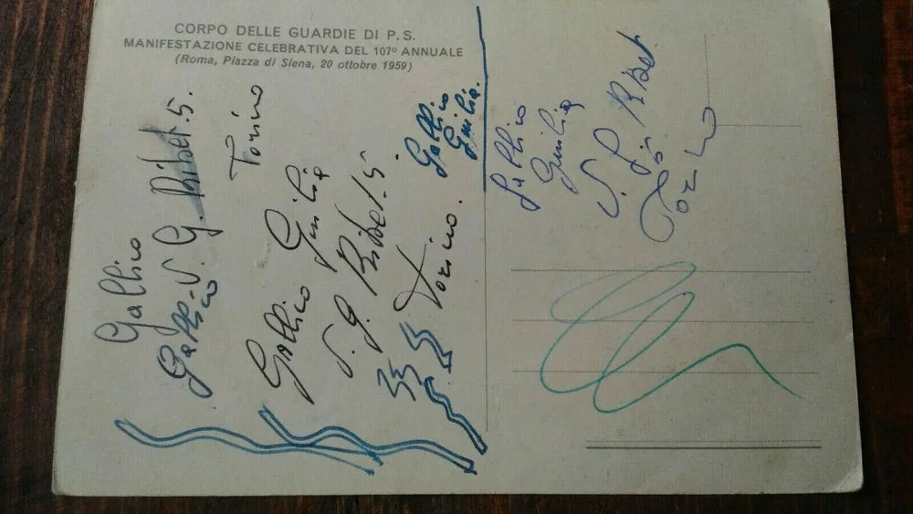 Moto Guzzi Guardie P.S. 107° Annuale Roma Piazza Siena 1959