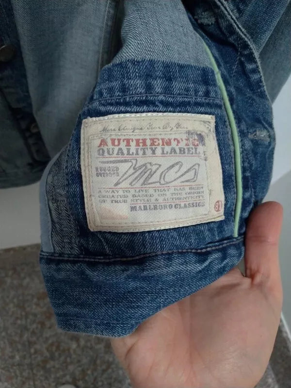 MCS M Giubbotto Jeans Marlboro classics 1987 Medium uomo vintage authentic label