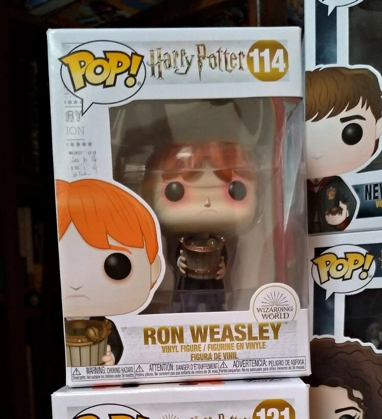 FUNKO POP 114 HARRY POTTER RON WEASLEY PUKING SLUGS With BUCKET