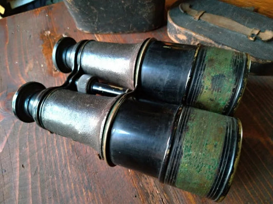 BINOCOLO MILITARE fine '800 OTTONE REGIA MARINA Umbertina
