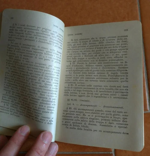 1928 REGIO ESERCITO ITALIANO MANUALE COMPENDIO REGOLAMENTI