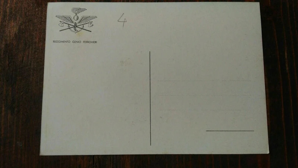 Cartolina Reggimento Genio Ferrovieri