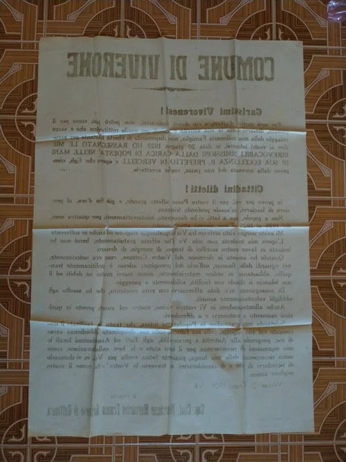 VIVERONE 21 GIUGNO 1929 DUCE MATTEOTTI