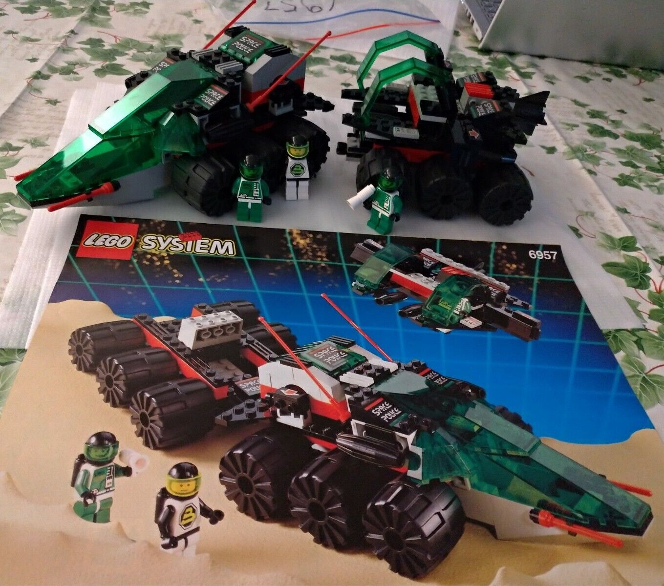 Lego 6957 Solar Snooper 1992 Space Police 100 % Completo