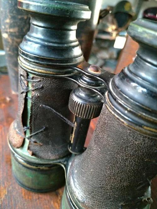 BINOCOLO MILITARE fine '800 OTTONE REGIA MARINA Umbertina