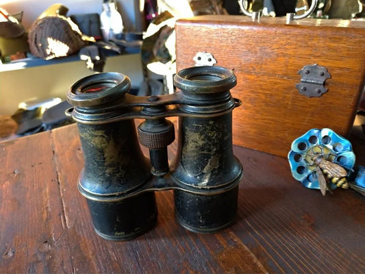 BINOCOLO MILITARE fine '800 OTTONE REGIA MARINA Umbertina