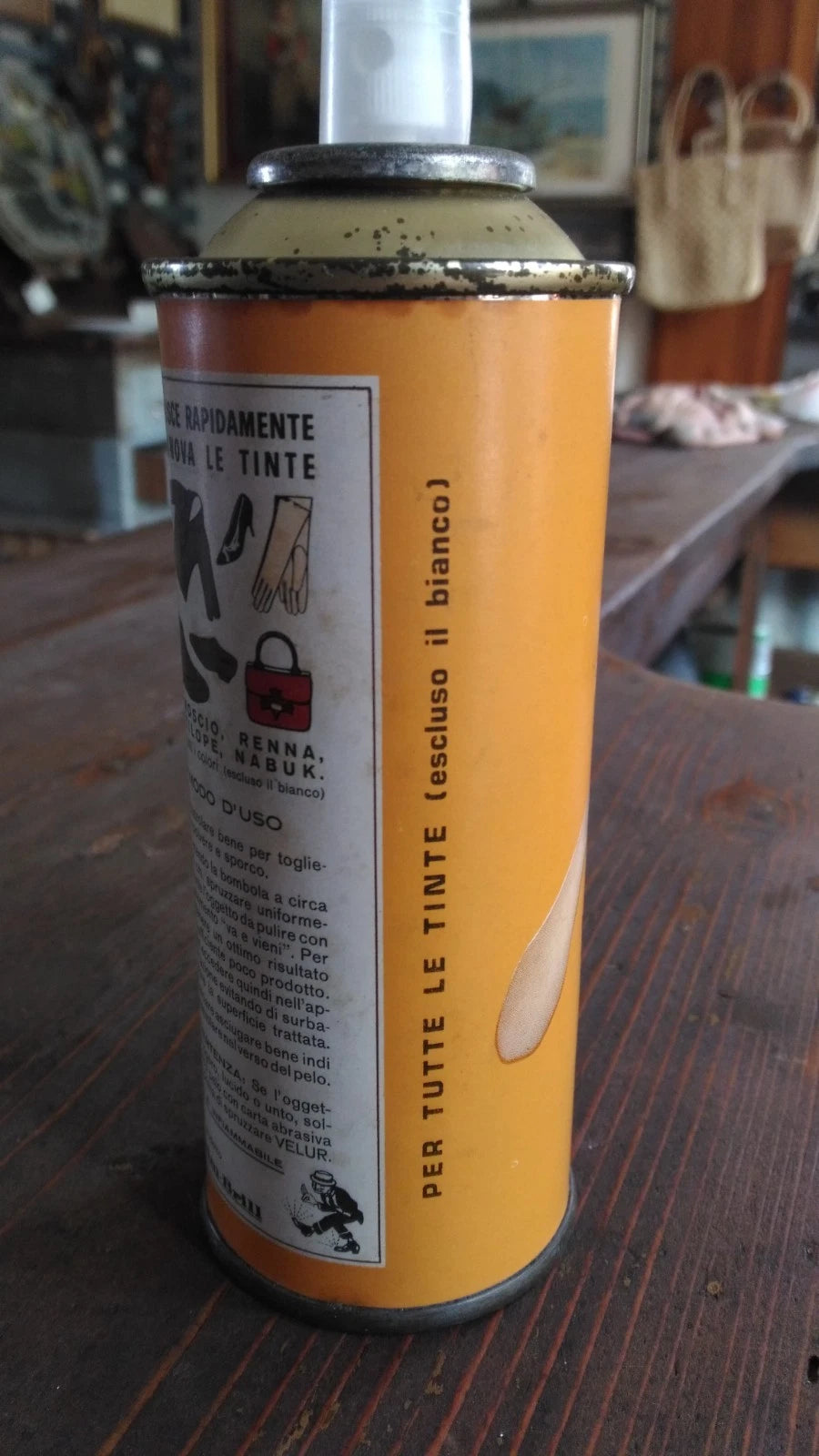 Velur DAIM Spray Salcim Brill Scarpe Shoes Cleaner Vintage 1960s