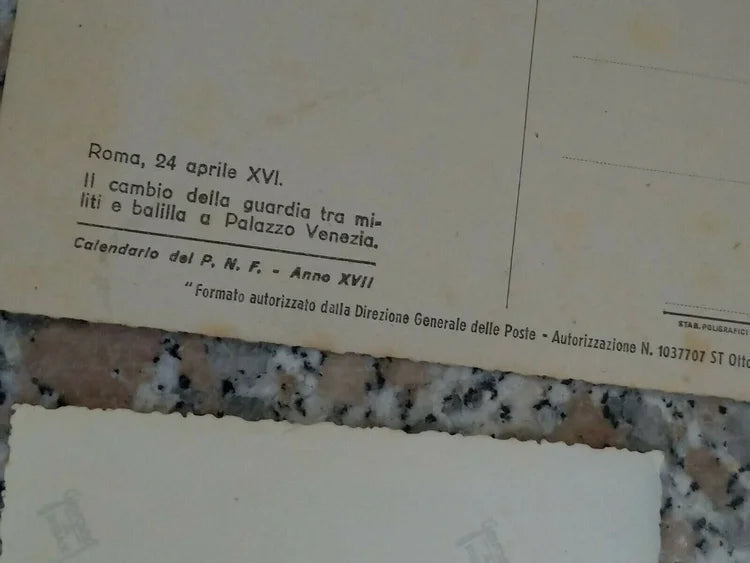 ROMA 24 Aprile XVI PALAZZO VENEZIA 1937 BALILLA XVII