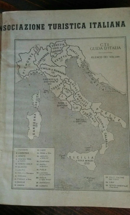 Annuario Generale 1938 XVI Consociazione Turistica Italiana