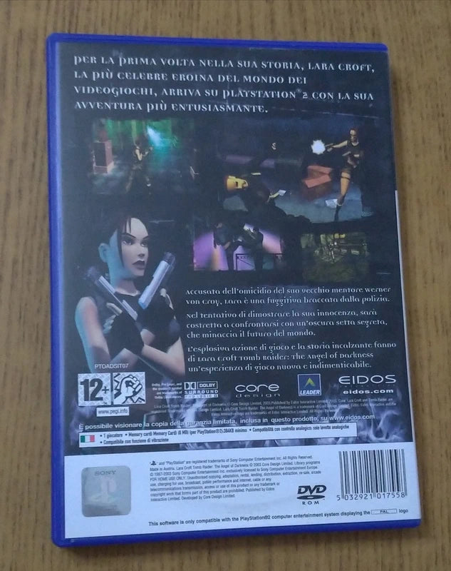 Lara Croft Tomb Raider The Angel of Darkness PS2 Playstation 2