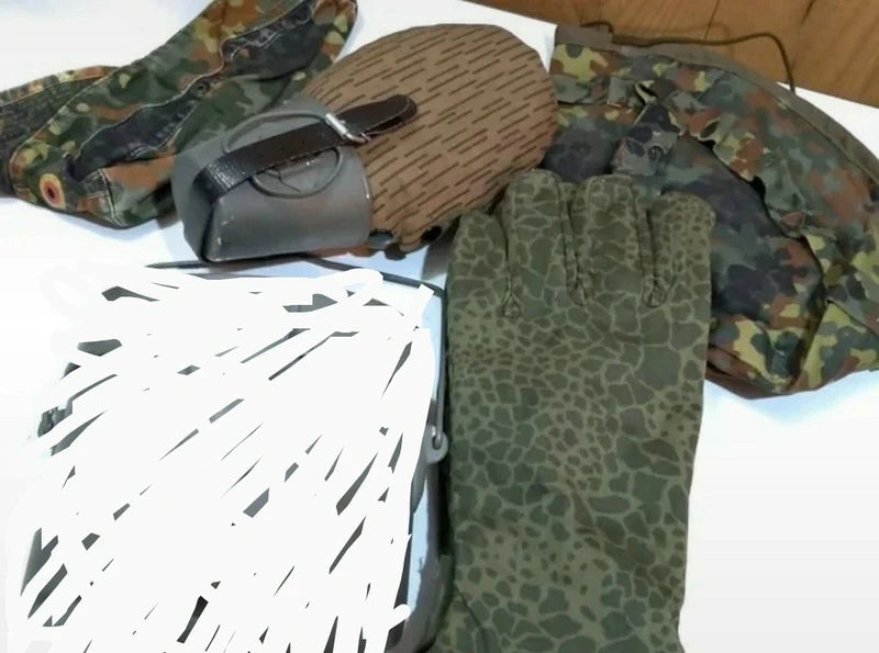 Lotto Militaria Germania Guanti Borraccia Militare