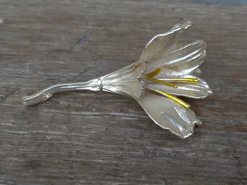 Fiore Argento 925 Pierre Vintage Flower