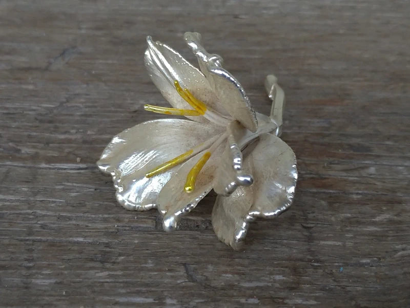 Fiore Argento 925 Pierre Vintage Flower