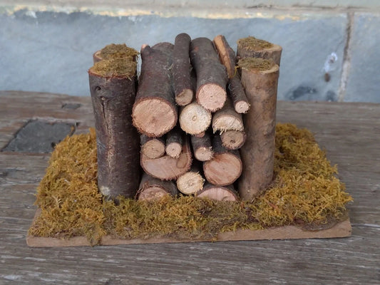 Presepe Diorama Vintage in Legno