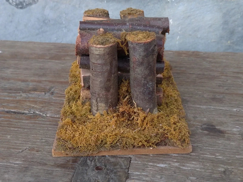 Presepe Diorama Vintage in Legno