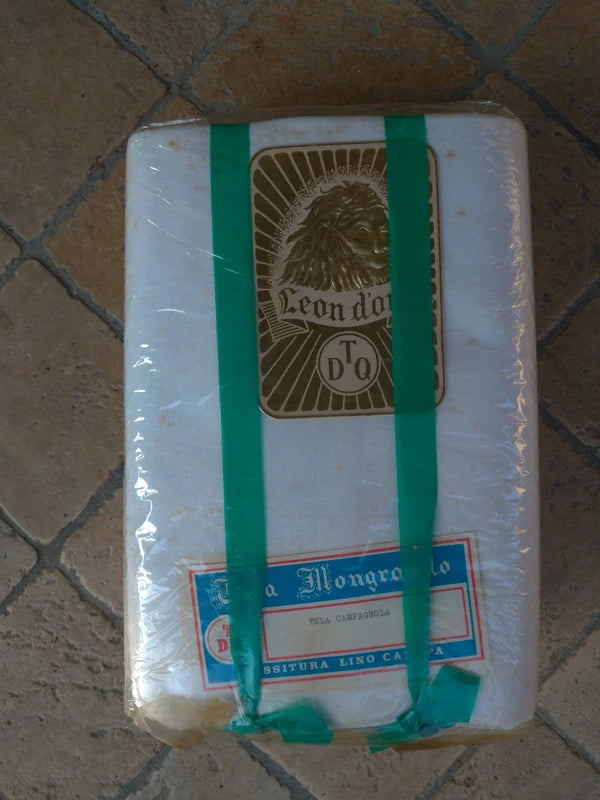 Tela Campagnola Leon d'Oro Mongrando DTQ lenzuola vintage
