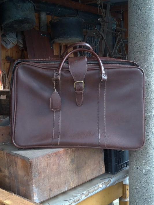 Borsa Borsone Vintage da Viaggio Vera Pelle