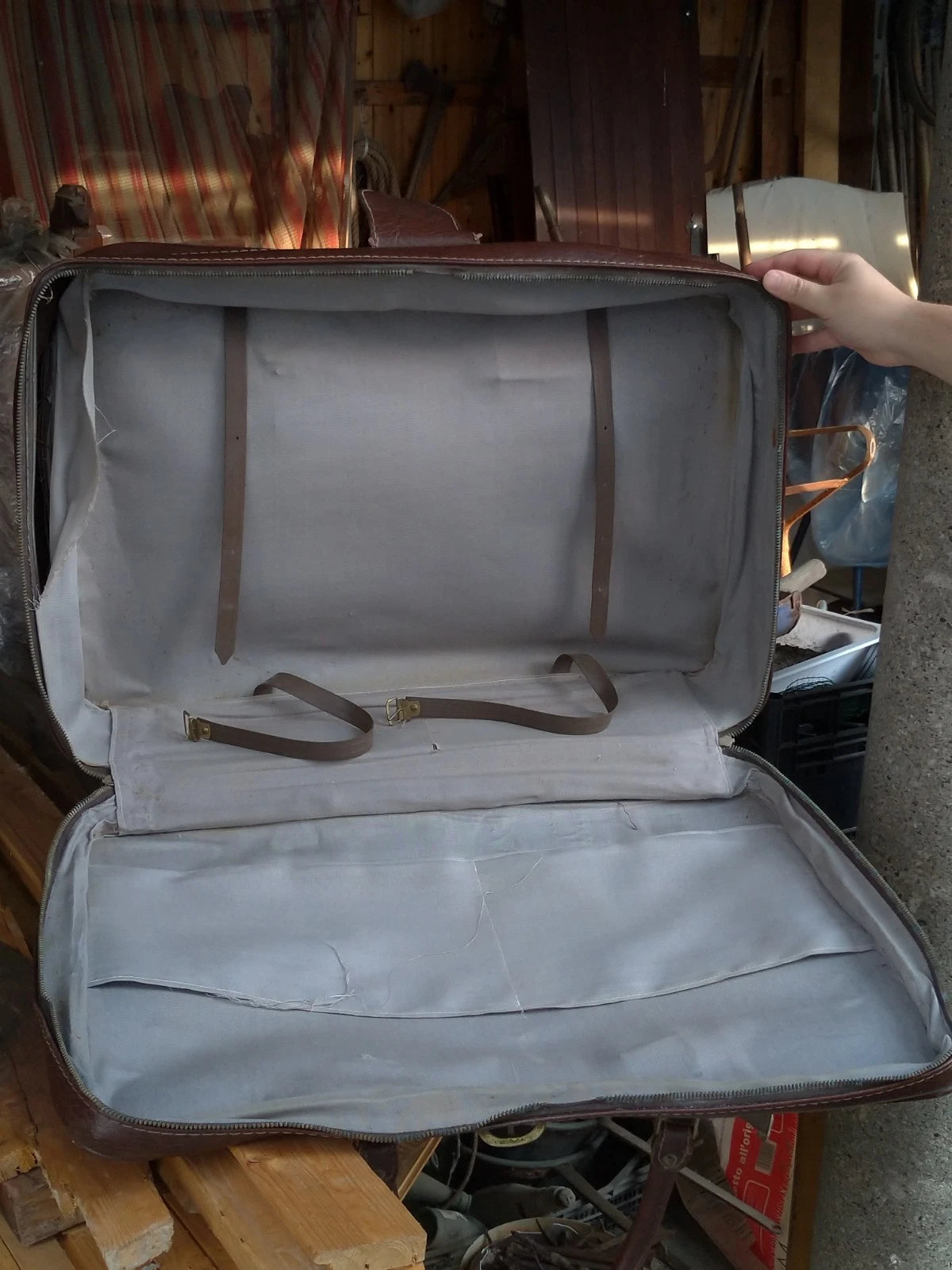 Borsa Borsone Vintage da Viaggio Vera Pelle