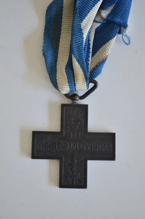 CROCE AL VALORE MILITARE VITTORIO EMANUELE III con Nastro