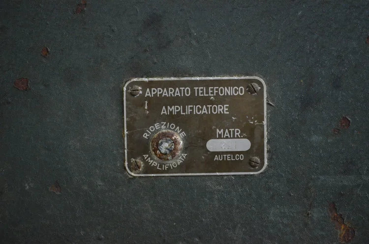 Autelco Apparato Telefonico Amplificatore Militare