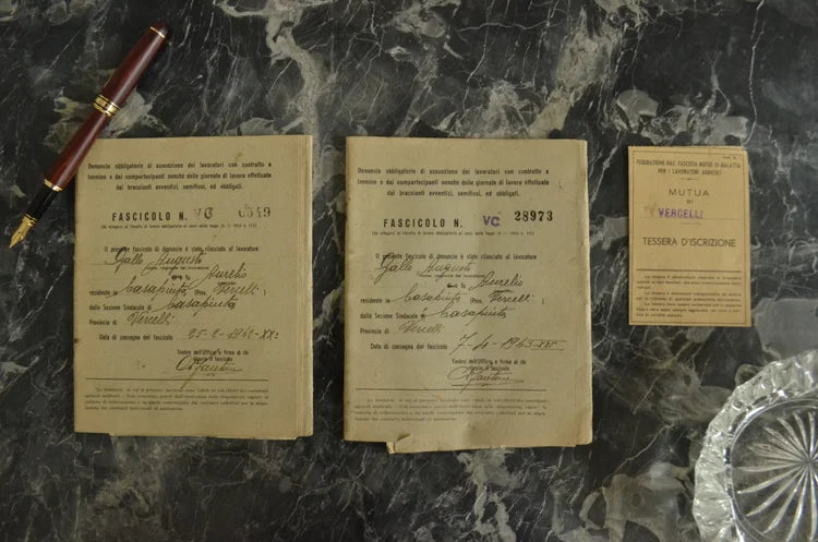 Libretti mutua Era Fascista Vercelli