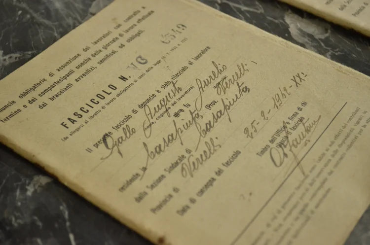 Libretti mutua Era Fascista Vercelli