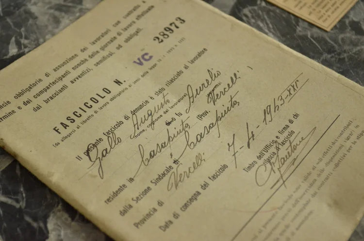 Libretti mutua Era Fascista Vercelli