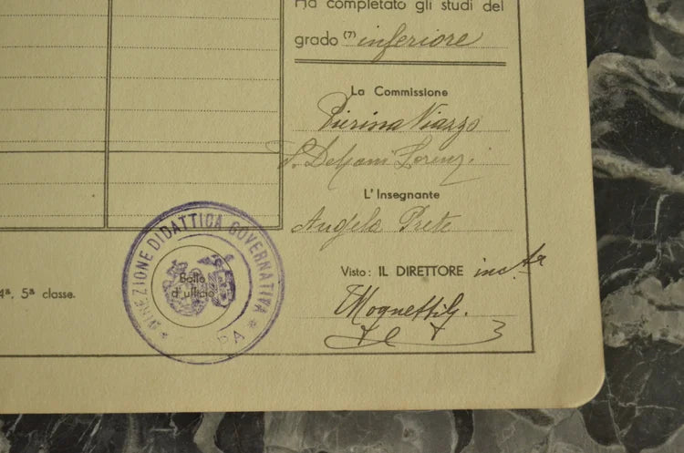 2 Balilla Report Cards Vercelli Borgosesia 1932-1933-1934