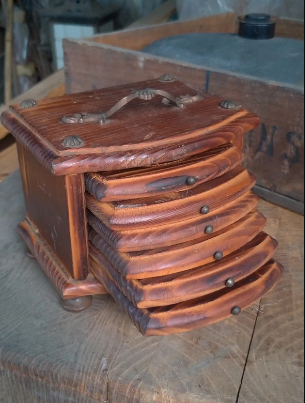 Set Sottobicchieri Vintage in Legno
