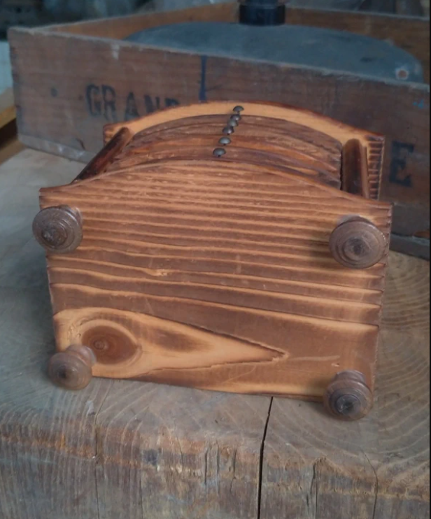 Set Sottobicchieri Vintage in Legno