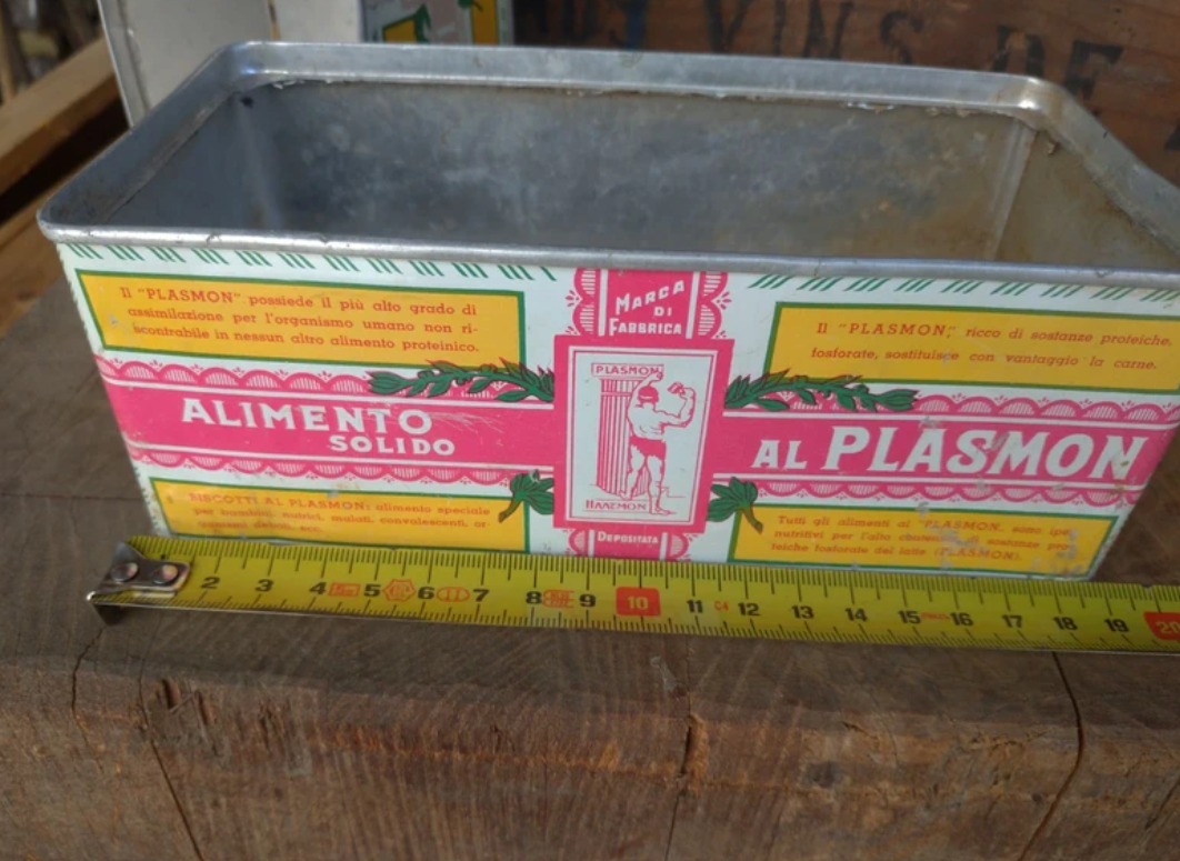 Scatole in latta BISCOTTI PLASMON Vintage