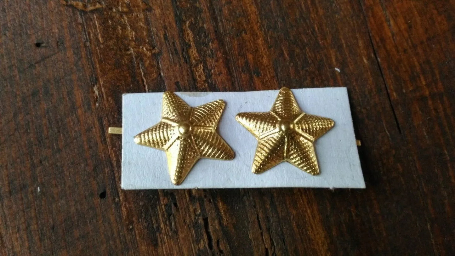 Coppia Stellette Oro Regio Esercito Italia WWII