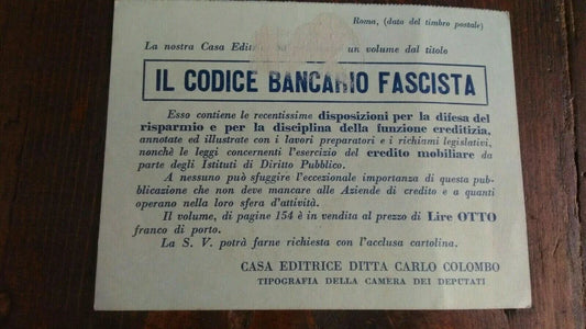 Codice Bancario Fascista