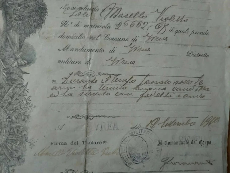 53° Fanteria 64° IVREA 11 Novembre 1914 12 Settembre 1919 Regio Esercito WW1